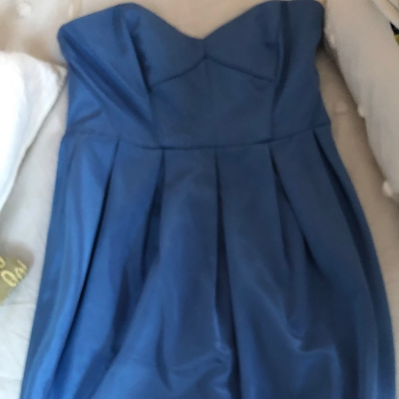 Gorgeous Blue Strapless Shoshanna Cocktail Dress - Picture 2 of 6